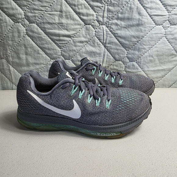 Nike Shoes - Nike Zoom All Out Low FlyKnit  Women’s Gray Teal Running Shoes Sneakers Sz 7